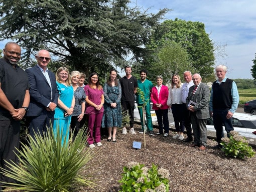 tree planting NI 2 Shore Road Surgery