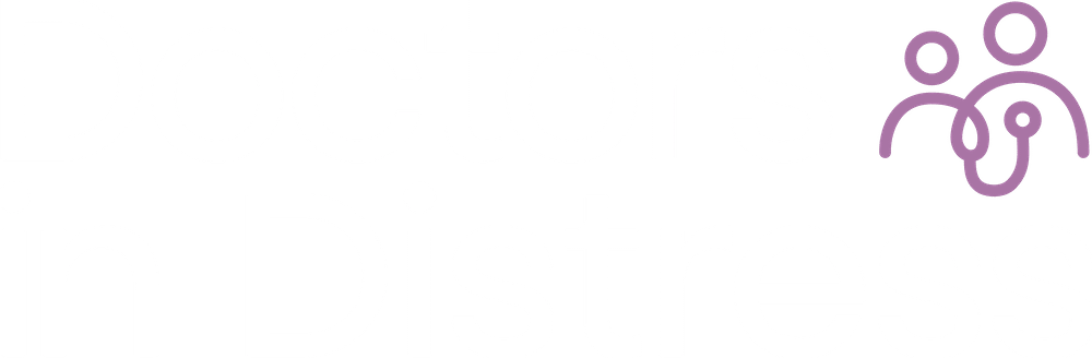doctors in distress and reflective spaces logo